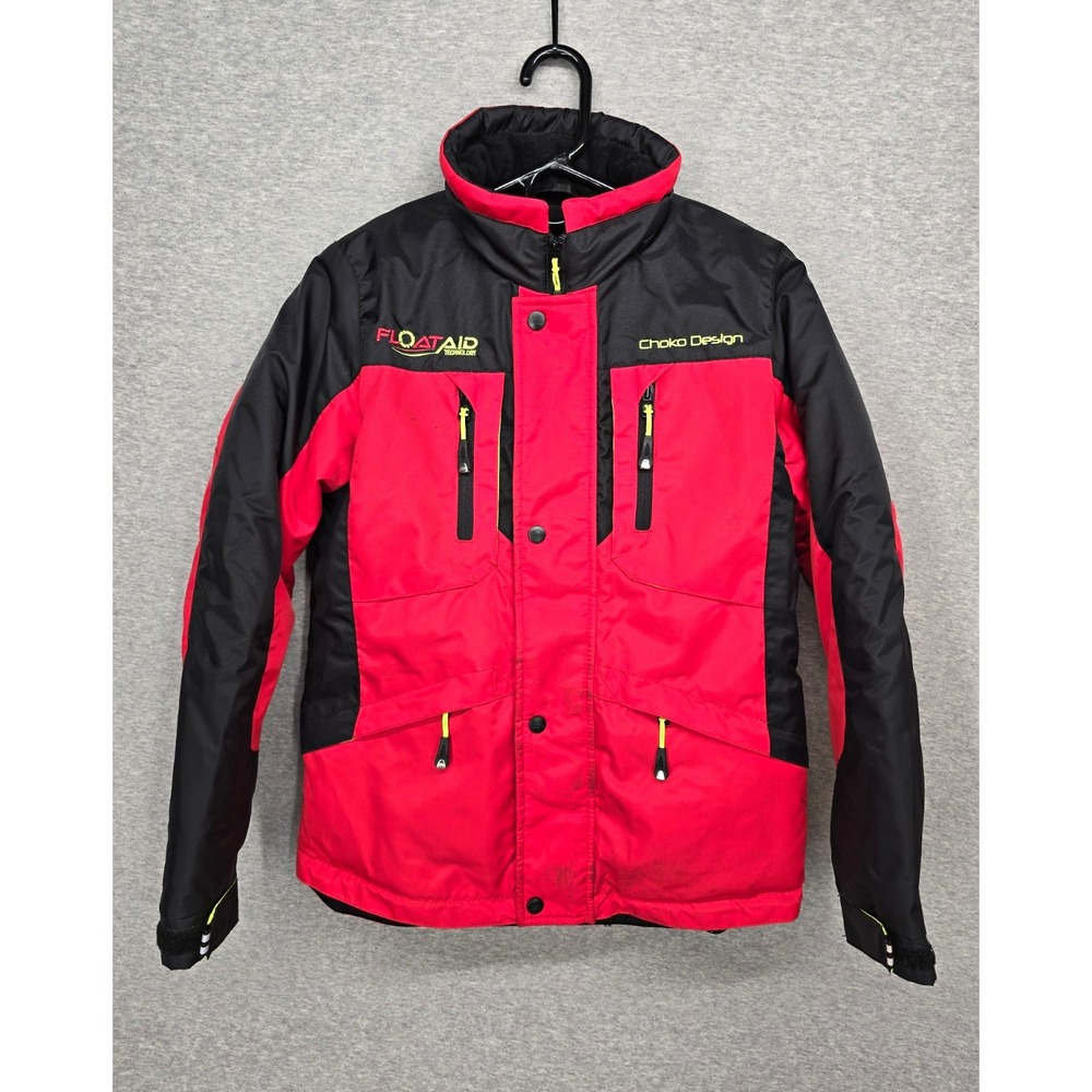 Choko Design Core JR Snowmobile Flotation Jacket Insulated Red/Black Youth Sz 12